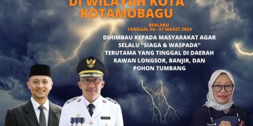 Cuaca Ekstrem, BPBD Imbau Masyarakat Kotamobagu Tingkatkan Kewaspadaan
