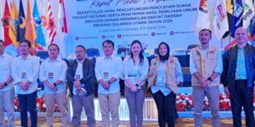 Pleno Ditutup, KPU Sulut Umumkan Rekapitulasi Hasil Penghitungan Suara Pemilu 2024