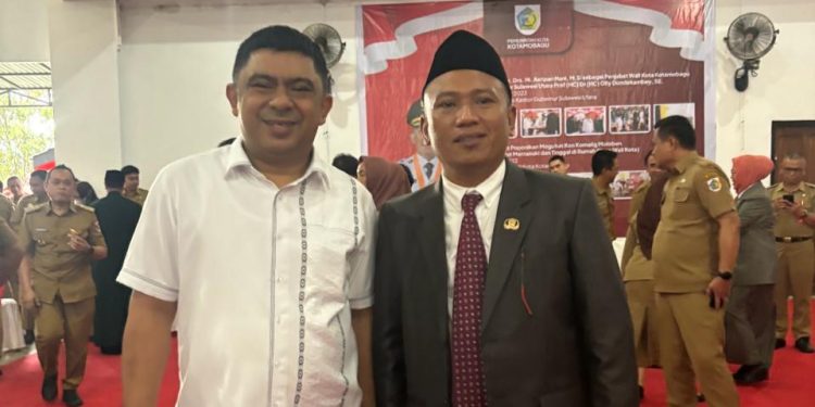 Hadiri Pelantikan, Meiddy Makalalag Sampaikan Ucapan Selamat Kepada Sekretaris DPRD Kotamobagu