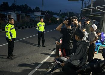 Cegah Balap Liar, Satlantas Polres Kotamobagu Gelar Patroli Sahur On The Road