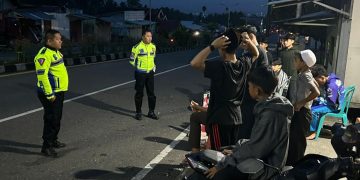 Cegah Balap Liar, Satlantas Polres Kotamobagu Gelar Patroli Sahur On The Road