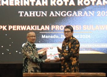 Asripan Nani Serahkan LKPD Unaudited Pemkot Tahun 2023 ke BPK RI Perwakilan Sulut