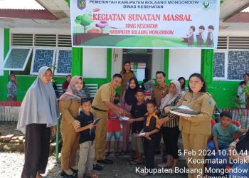 Dinkes Bolmong Gelar Sunatan Massal Gratis untuk Ratusan Anak