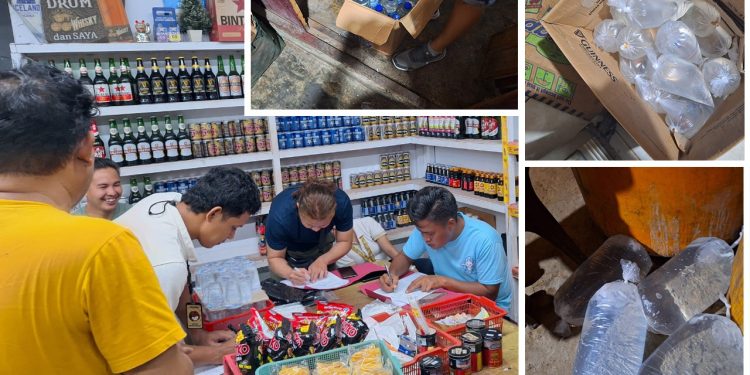 Gelar KRYD Polres Kotamobagu Sita Puluhan Liter Miras Jenis Cap Tikus