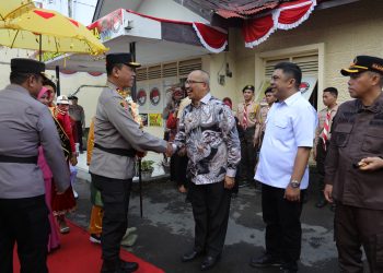 Pj Wali Kota Kotamobagu Asripan Nani Sambut Kunker Kapolda Sulut
