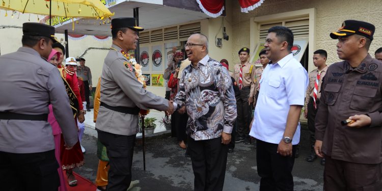 Pj Wali Kota Kotamobagu Asripan Nani Sambut Kunker Kapolda Sulut