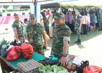 Gegara Bazar Murah, Kodim 1303/Bolmong Diserbu Warga