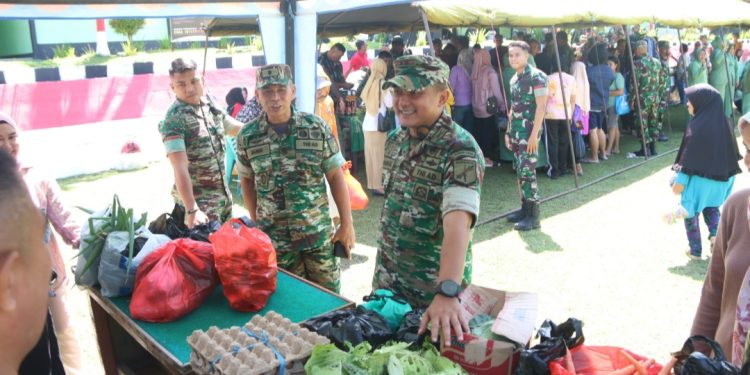 Gegara Bazar Murah, Kodim 1303/Bolmong Diserbu Warga