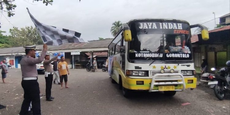 Sat Lantas Polres Kotamobagu Hadirkan Program Mudik Gratis Idul Fitri 1445 Hijriah