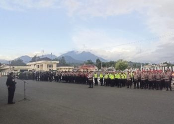 Asripan Nani Pimpin Apel Kesiapan Pengamanan Pawai Takbir Idul Fitri 1445 Hijriah