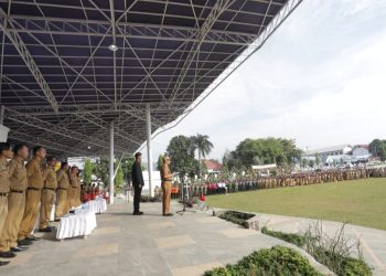 Pemkot Kotamobagu Gelar Apel Kerja ASN Pasca Libur Idul Fitri 1445 Hijriah