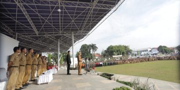 Pemkot Kotamobagu Gelar Apel Kerja ASN Pasca Libur Idul Fitri 1445 Hijriah