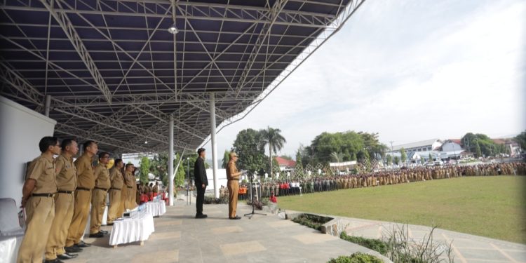 Pemkot Kotamobagu Gelar Apel Kerja ASN Pasca Libur Idul Fitri 1445 Hijriah