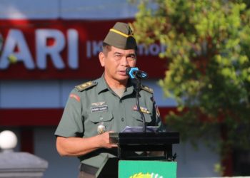 Pimpin Upacara 17-an, Kasdim Bolmong Bacakan Amanat Panglima TNI