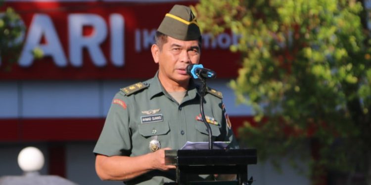 Pimpin Upacara 17-an, Kasdim Bolmong Bacakan Amanat Panglima TNI