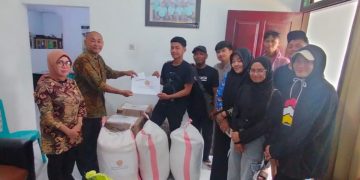 BAZNAS Kotamobagu Terima Bantuan Korban Erupsi Gunung Ruang Sitaro Dari Karang Taruna Kotobangon