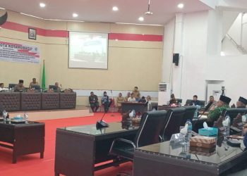 DPRD Kotamobagu Gelar Rapat Paripurna Tingkat I LKPJ 2023 dan Perda Perusahaan Air Minum