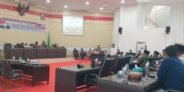 DPRD Kotamobagu Gelar Rapat Paripurna Tingkat I LKPJ 2023 dan Perda Perusahaan Air Minum