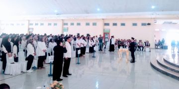 Foto : Prosesi pelantikan dan pengambilan sumpah janji terhadap 321 PPS