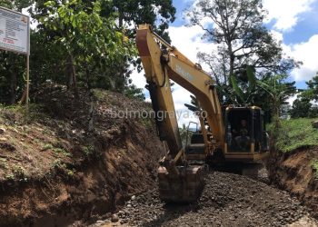 Nilai Kontrak 1 Miliar Lebih, Pekerjaan Peningkatan Jalan Lorong Tudu in Bakid Dimulai