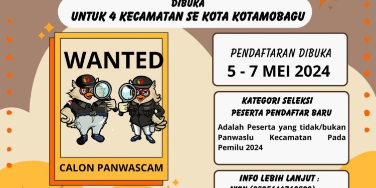 Bawaslu Kotamobagu Buka Rekrutmen Panwascam Pilkada 2024, Berikut Syarat dan Ketentuan