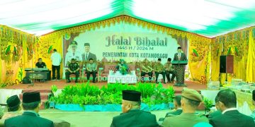 Usai Upacara Hardiknas, Asripan Nani Hadiri Halal Bihalal Keluarga Besar SMP Negeri 4 Kotamobagu