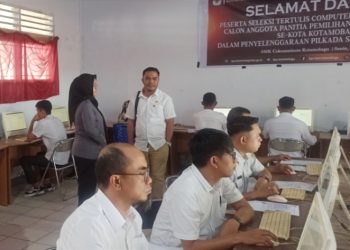 KPU Kotamobagu Gelar Seleksi CAT PPK se Kotamobagu