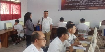 KPU Kotamobagu Gelar Seleksi CAT PPK se Kotamobagu