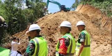 Program TMMD ke 120, Kodim 1303/Bolmong Bangun Akses Jalan Perkebunan Desa Modayag Tiga