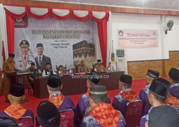 Pj Wali Kota Asripan Nani Lepas 104 JCH Kotamobagu
