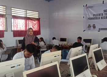 Bawaslu Kotamobagu Gelar Tes Tertulis Calon Panwascam Kategori Pendaftar Baru