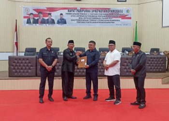 DPRD Kotamobagu Gelar Rapat Paripurna Penyampaian Rekomendasi LKPJ Wali Kota Tahun 2023