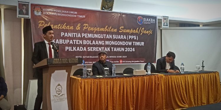 KPU Boltim Resmi Lantik 243 Anggota PPS Pilkada 2024