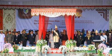 Asripan Nani Pimpin Upacara Peringatan HUT ke 17 Kotamobagu dan Peringatan HKN ke 116