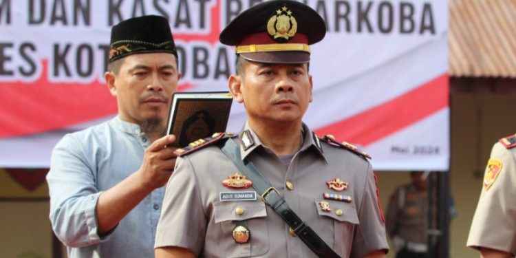 AKP Agus Sumandik Resmi Jabat Kasat Reskrim Polres Kotamobagu