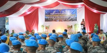 Asripan Nani Hadiri Penjemputan Personel Satgas BGC TNI KONGA Monusca Kongo