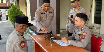 Ada Pemeriksaan Senpi Personel Polresta Manado, Buntut Bunuh Diri Brigadir RAT?