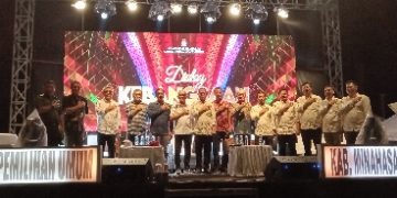 Spektakuler! Peluncuran Tahapan Pilkada Minahasa Tenggara 2024
