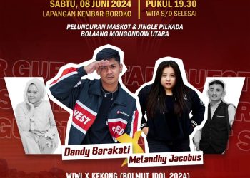 Foto : Potongan Pamlef Launching Pilkada 2024 di Kabupaten Bolaang Mongondow Utara, yang digelar KPUD Bolmut.