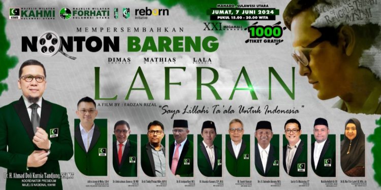 Dihadiri Koordinator Presidium MN, Jumat ini KAHMI Sulut Gelar Nobar Film Lafran