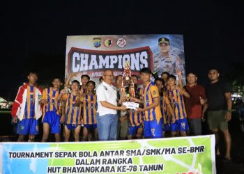 Asripan Nani Tutup Turnamen Sepak Bola Kapolres Cup 2024