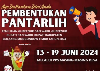 KPU Boltim Buka Pendaftaran Pantarlih Pilkada 2024, Berikut Syarat dan Ketentuannya