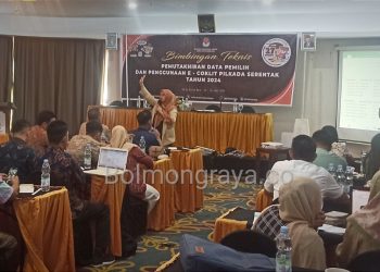 Jelang Tahapan Coklit, PPK dan PPS se Kotamobagu Dibekali Bimtek Pemutakhiran Data Pemilih