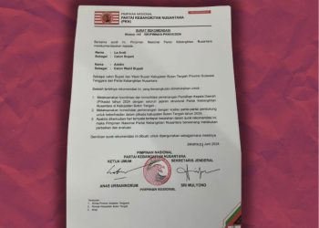 PKN Keluarkan Rekomendasi Partai Untuk La Andi dan Abidin 