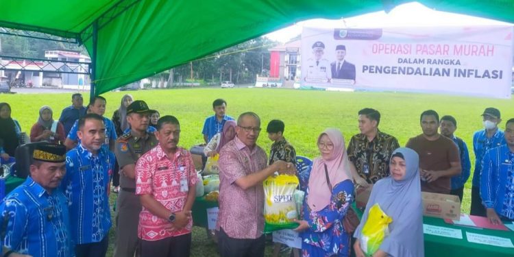 Tekan Inflasi, Pemkot Kotamobagu Gelar Gerakan Pasar Murah