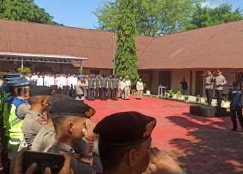 Farewell and Welcome Parade, Polres Kotamobagu Sambut Kapolres Baru