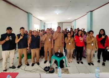 Libatkan Pedagang Pasar 23 Maret Kotamobagu, Disdagkop UKM Gelar Penyuluhan Keamanan Pangan