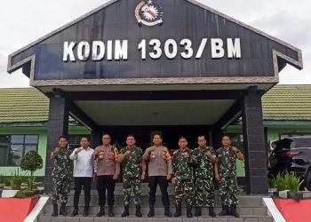 Pererat Sinergitas, Letkol Inf Fahmil Harris Terima Kunjungan Kapolres Kotamobagu