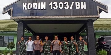 Pererat Sinergitas, Letkol Inf Fahmil Harris Terima Kunjungan Kapolres Kotamobagu