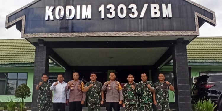 Pererat Sinergitas, Letkol Inf Fahmil Harris Terima Kunjungan Kapolres Kotamobagu